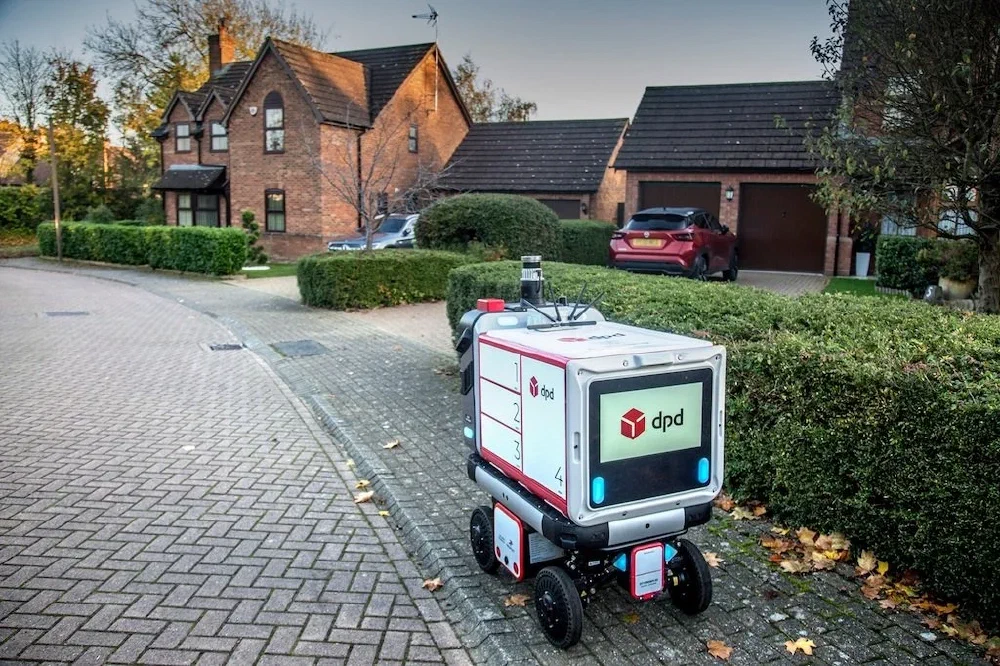 The Ottobot autonomous delivery robot, a Level 4 self-driving unit capable of carrying up to 70kg